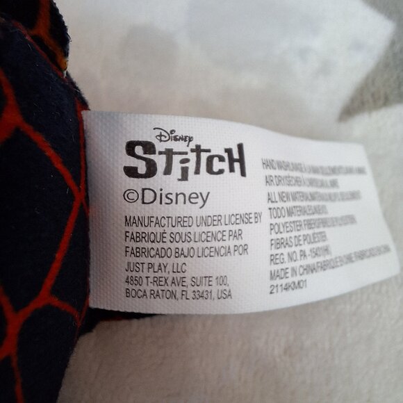 Stitch Disney Plush Hawaiian Elements Fire Volcanic Black & Orange 6" Just Play - Picture 2 of 6